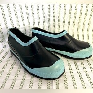Unisex Black & Aqua JBU x Lehigh Safety Overshoes w/ Slip Resistant Soles